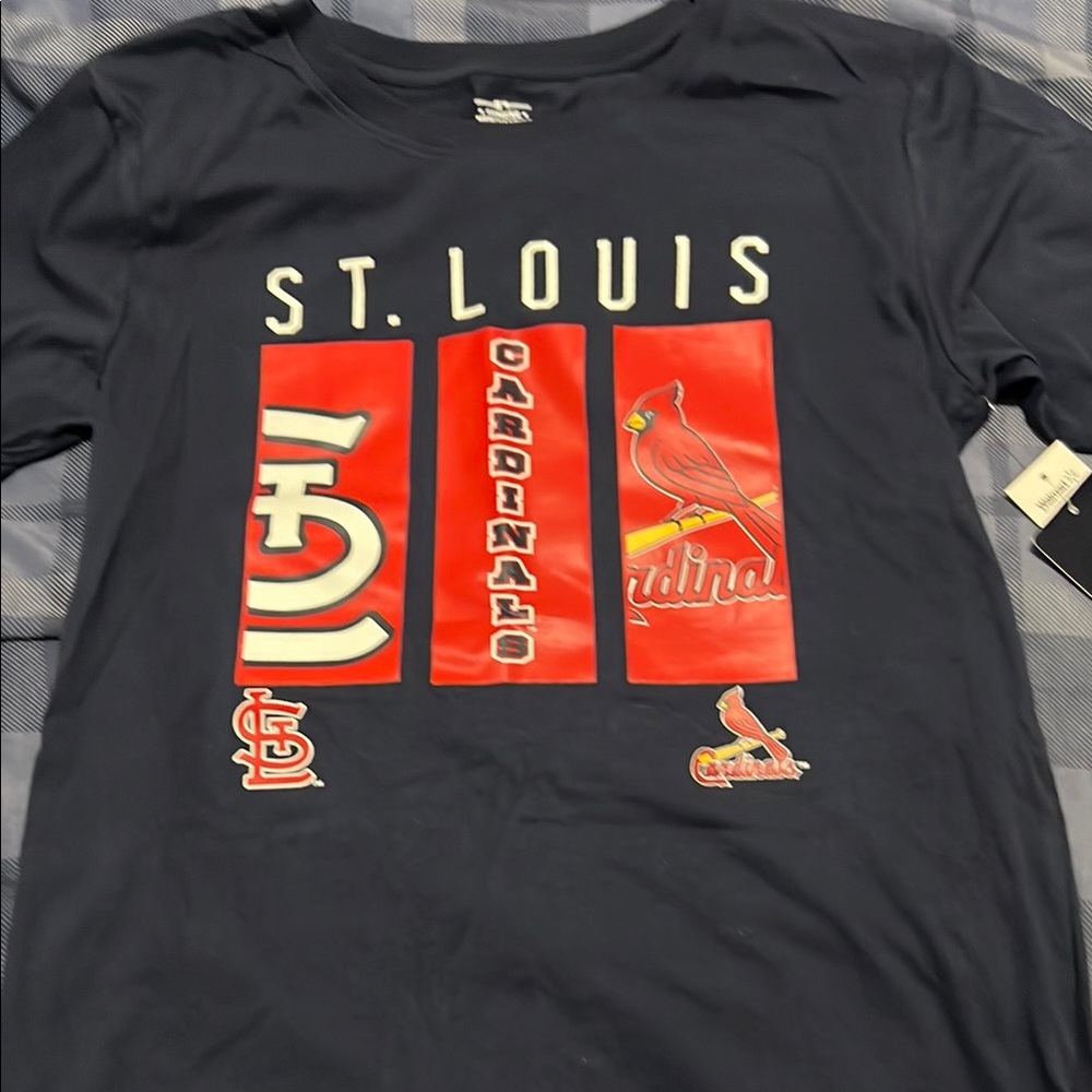 Genuine Merchandise St. Louis Cardinals Navy and Red Tee